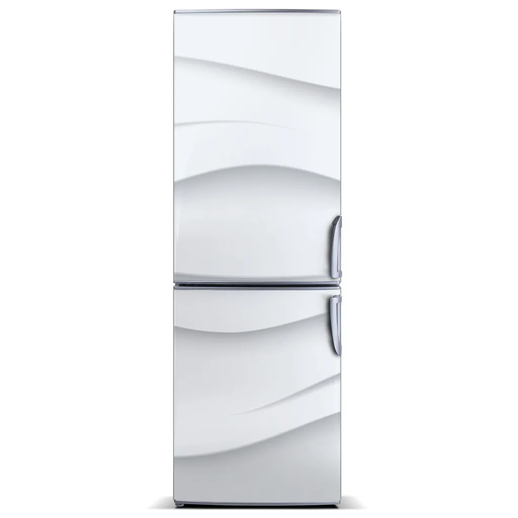 Tulup Kühlschrankdekoration - Magnetmatte - 60 cm x 180 cm - Magnet auf dem Kühlschrank - Abstrakte Wellen